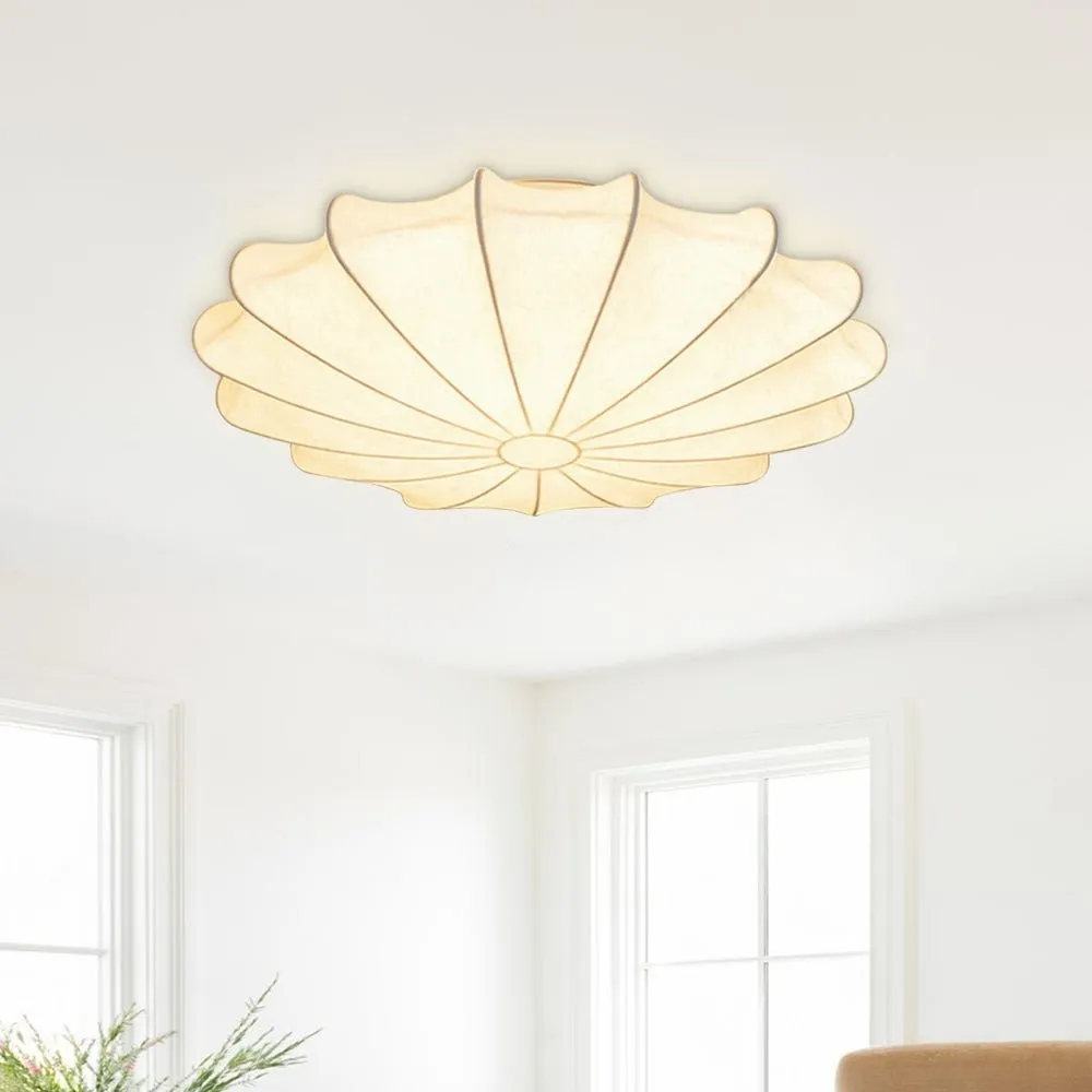 Japanese Style Wabi-Sabi Style Silk Ceiling Lamp S52