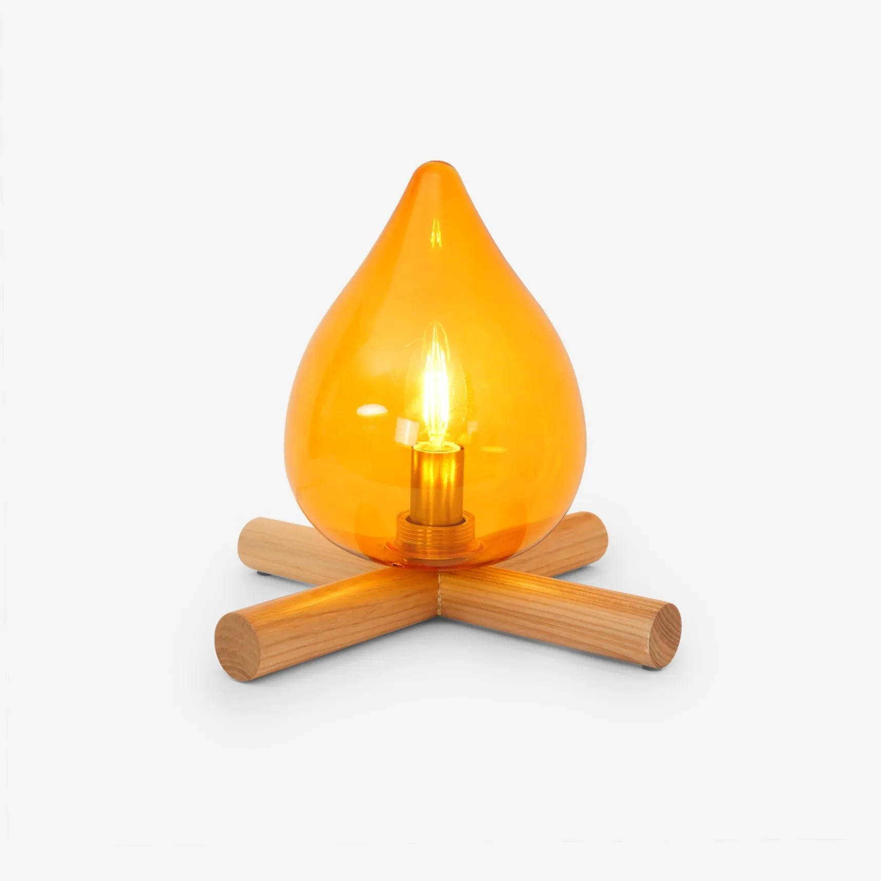 Funny Fire Shape Small Flame Table Lamp M55