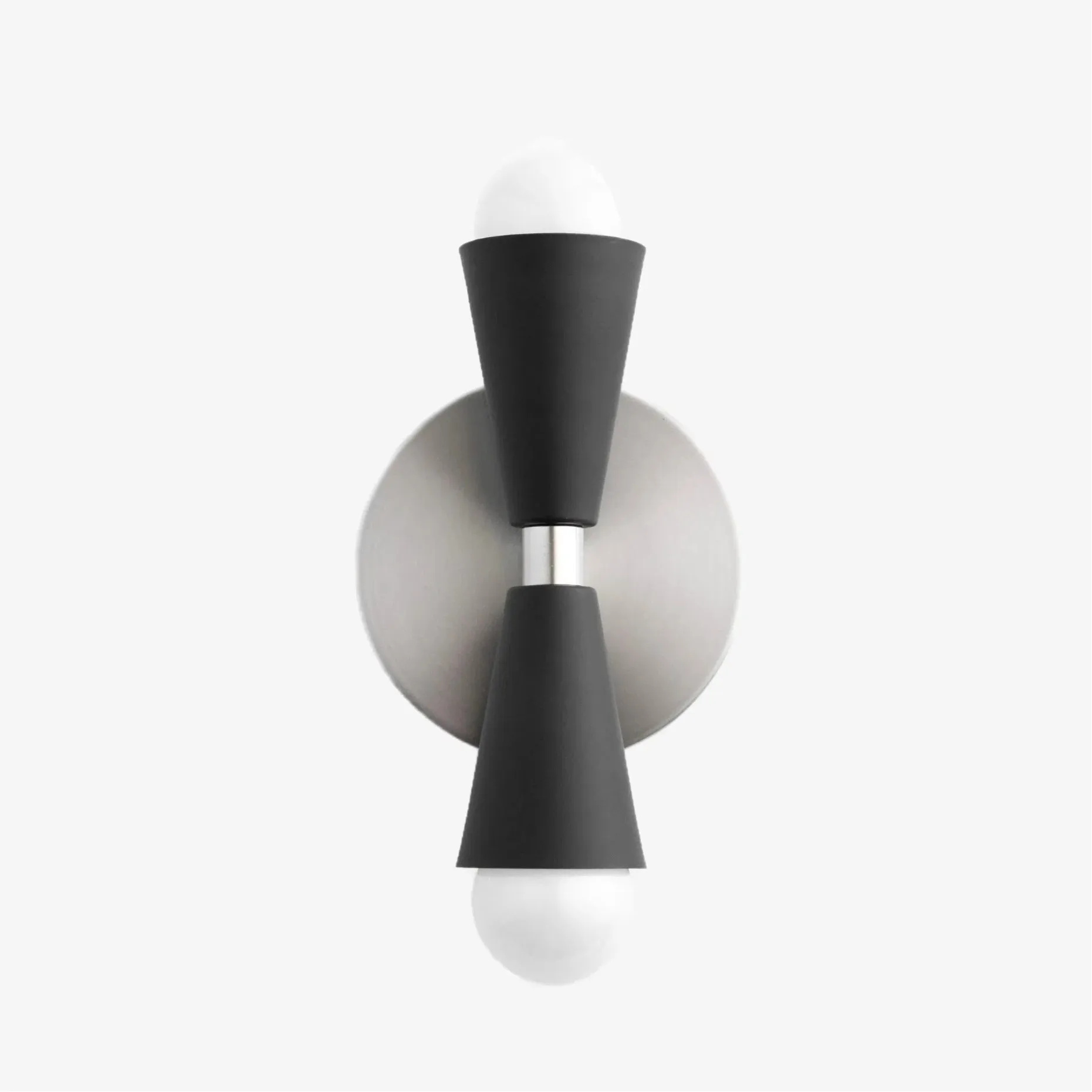 Pyralis  Cone Shade  Double Wall Light - Contemporary Living Room Glow T334