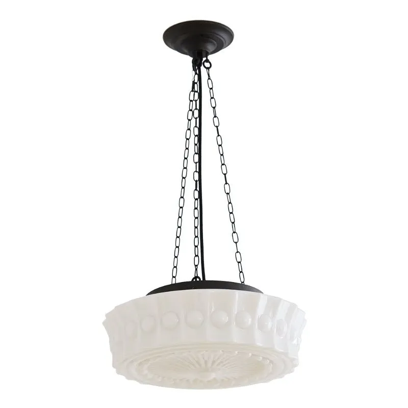 Iron Glass Cylinder Shade Chandelier G14