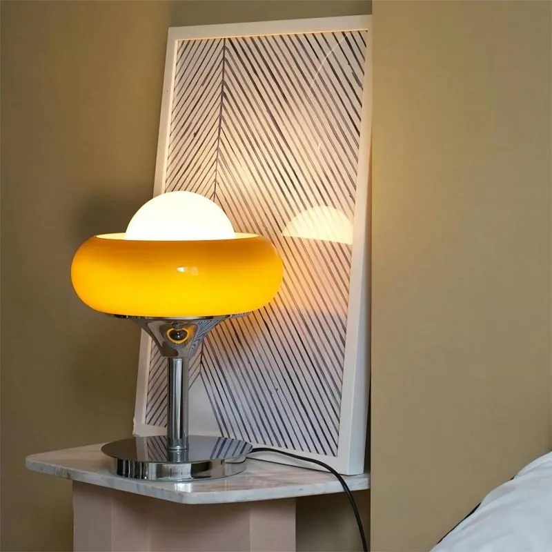 Bauhaus Glass Creative Egg Tart Table Lamp S141
