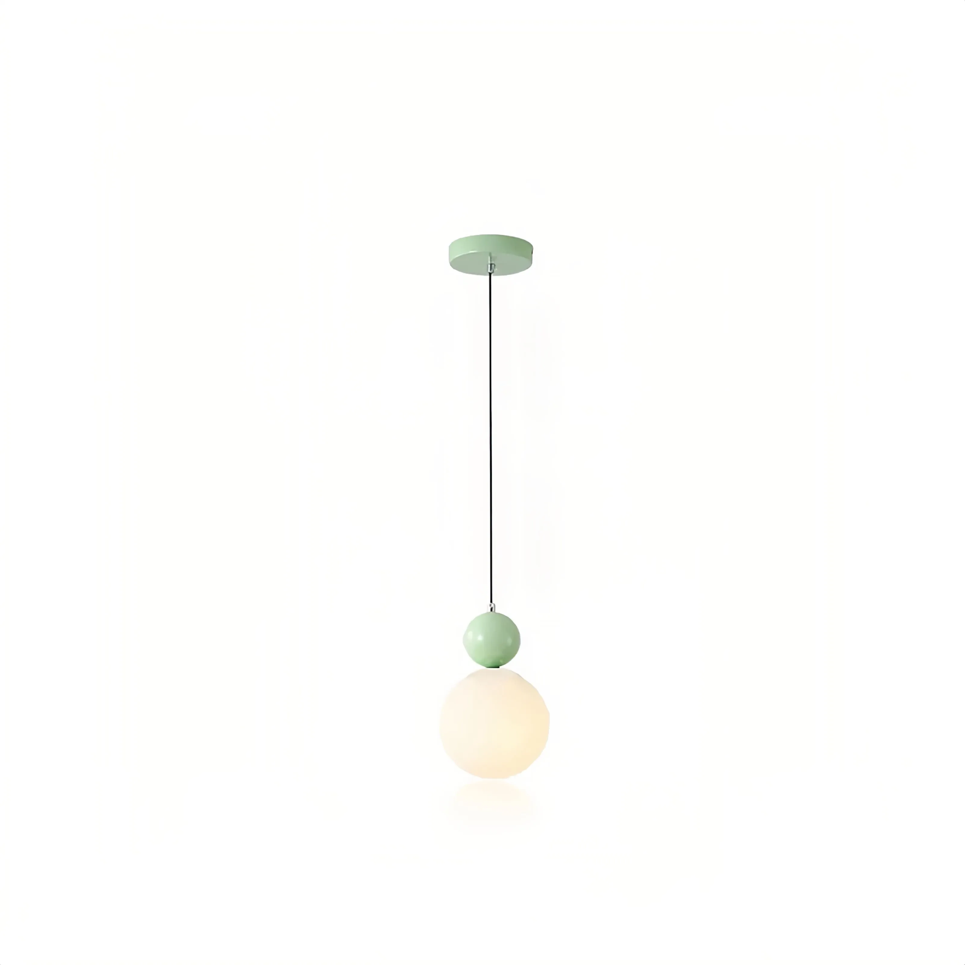 Modern Glass Pendant Light – Minimalist Warm Glow for Dining & Bar S240