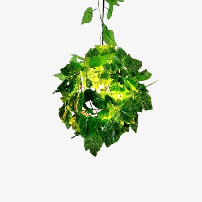 Boltvein Natural-Inspired Pendant Lamp - Botanical-Industrial Fusion Design for Modern Interior Decor U24