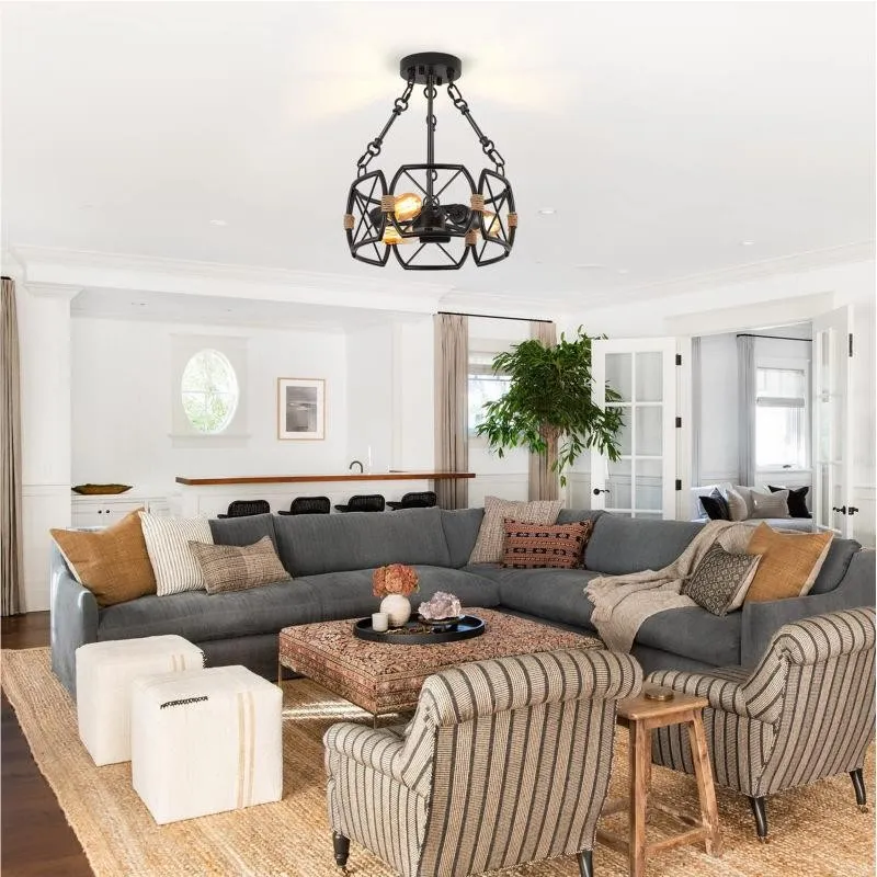 Retro Industrial Style Metal Ceiling Lamp S124