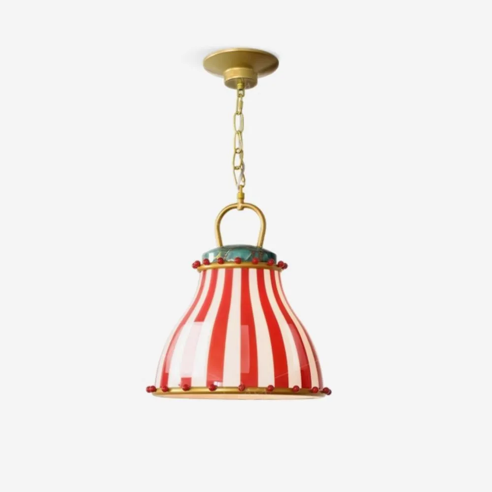 Festilo Circus Striped Glass Pendant for Dining & Living Spaces M66