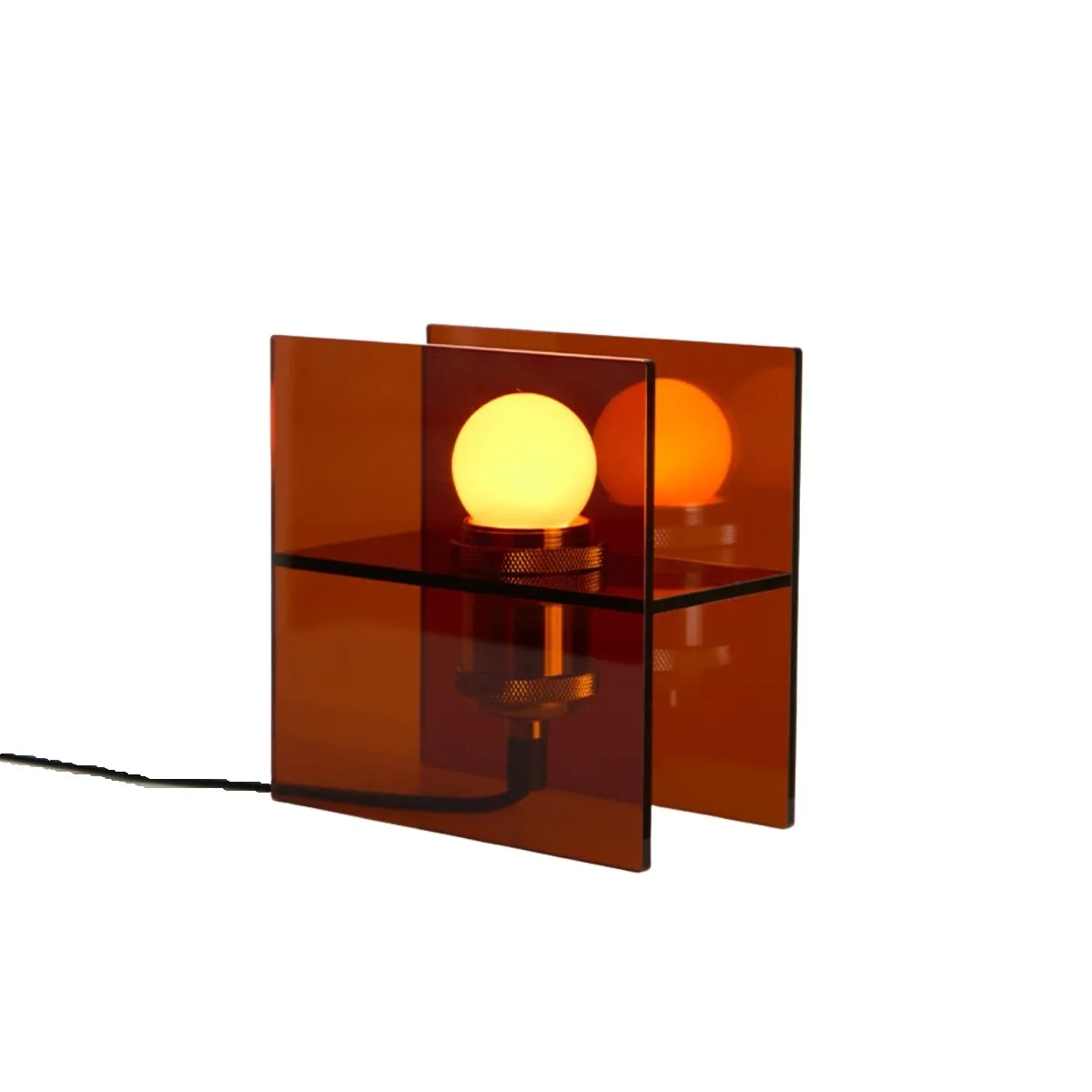 Afterglow Sunset Ocean Horizon Table Lamp - Modern Acrylic for Bedroom and Living Room S258