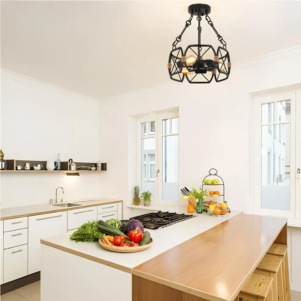 Retro Industrial Style Metal Ceiling Lamp S124
