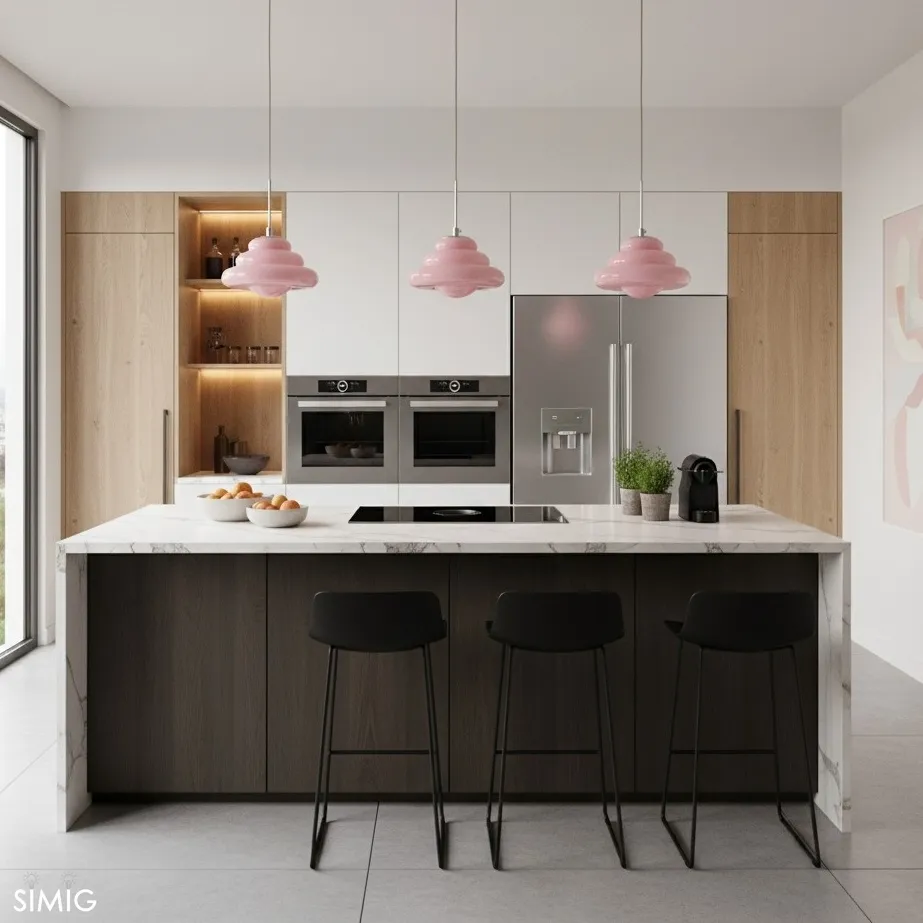 Tiered Pendant Lamp - Modern Glass and Metal for Dining Room S245