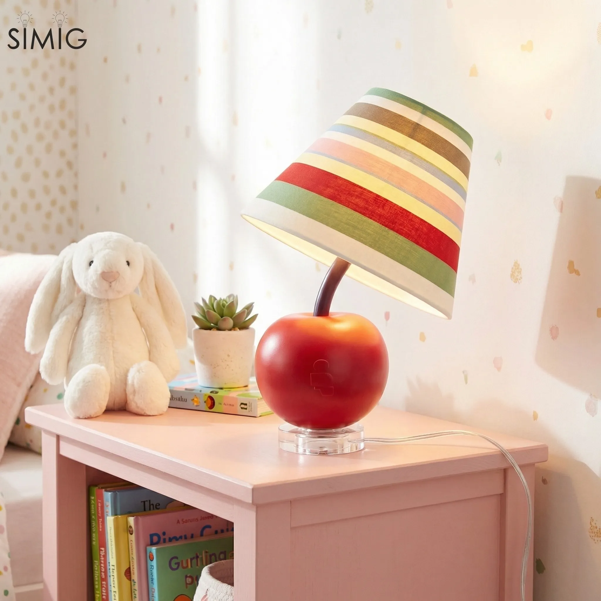 Modern Creative Apple Design Table Lamp – Cozy Ambient Light for Bedroom S393