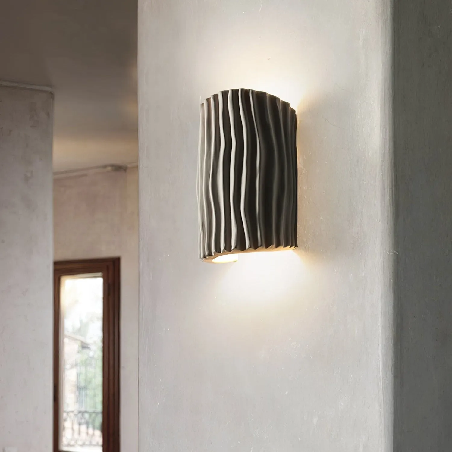 Clarity Curve Japandi Resin Wall Light T2101