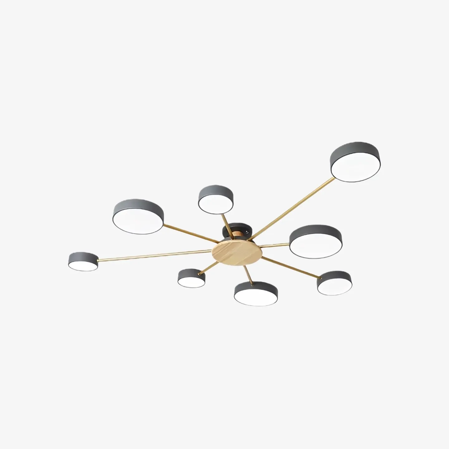 Stylish Wood-Branch Ceiling Lamp - LED Light for Dining Room and Living Room S378
