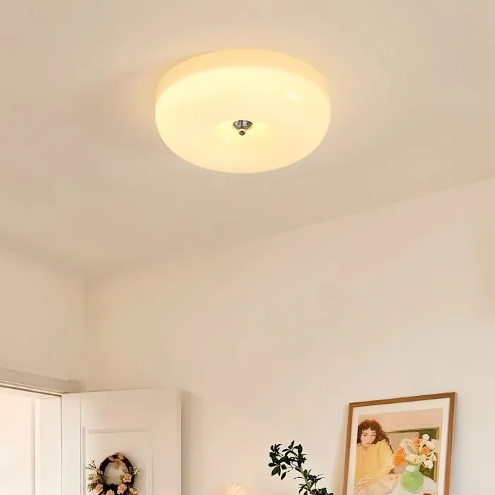 Bauhaus Cream Pudding Glass Ceiling Lamp S193