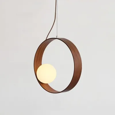 RING Wooden Pendant Light