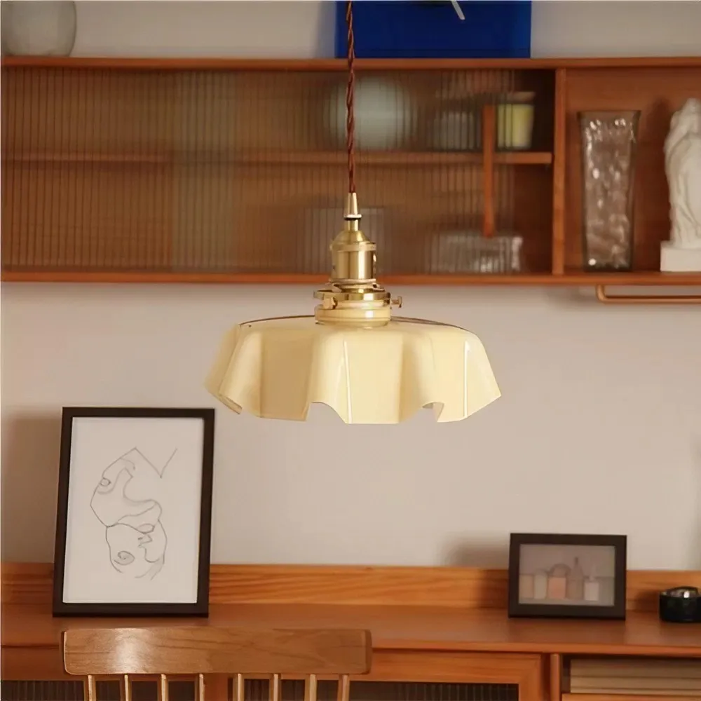 Retro Minimalist Glass Pendant Light
