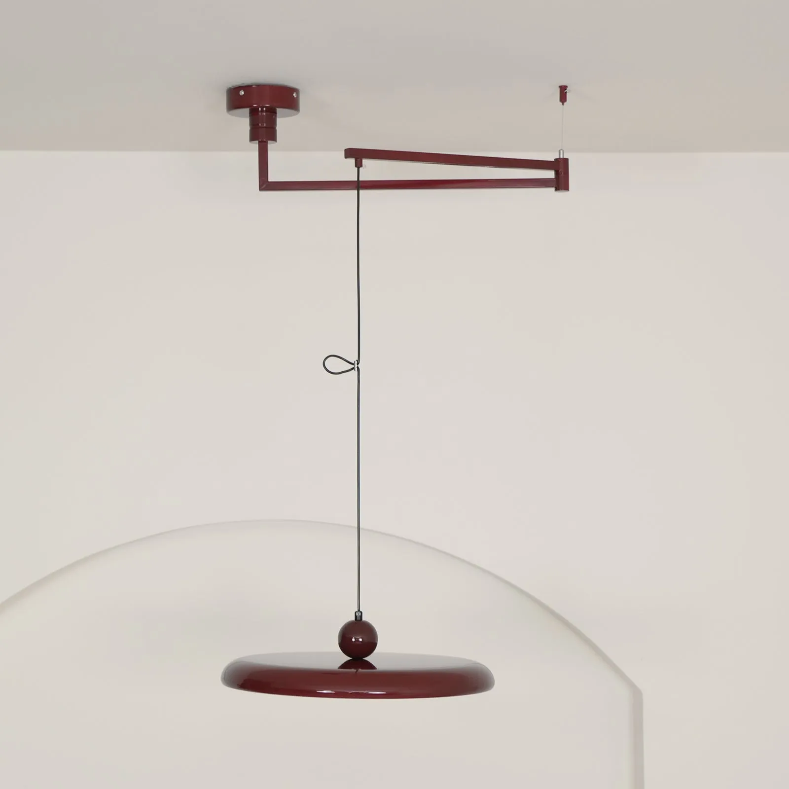 Simple Modern Adjustable Swing Arm Disc Pendant Lamp M11