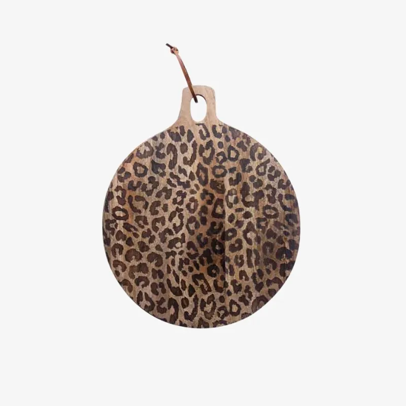 Lepwood Round and Square Leopard Board – For Entertaining Guests T1163