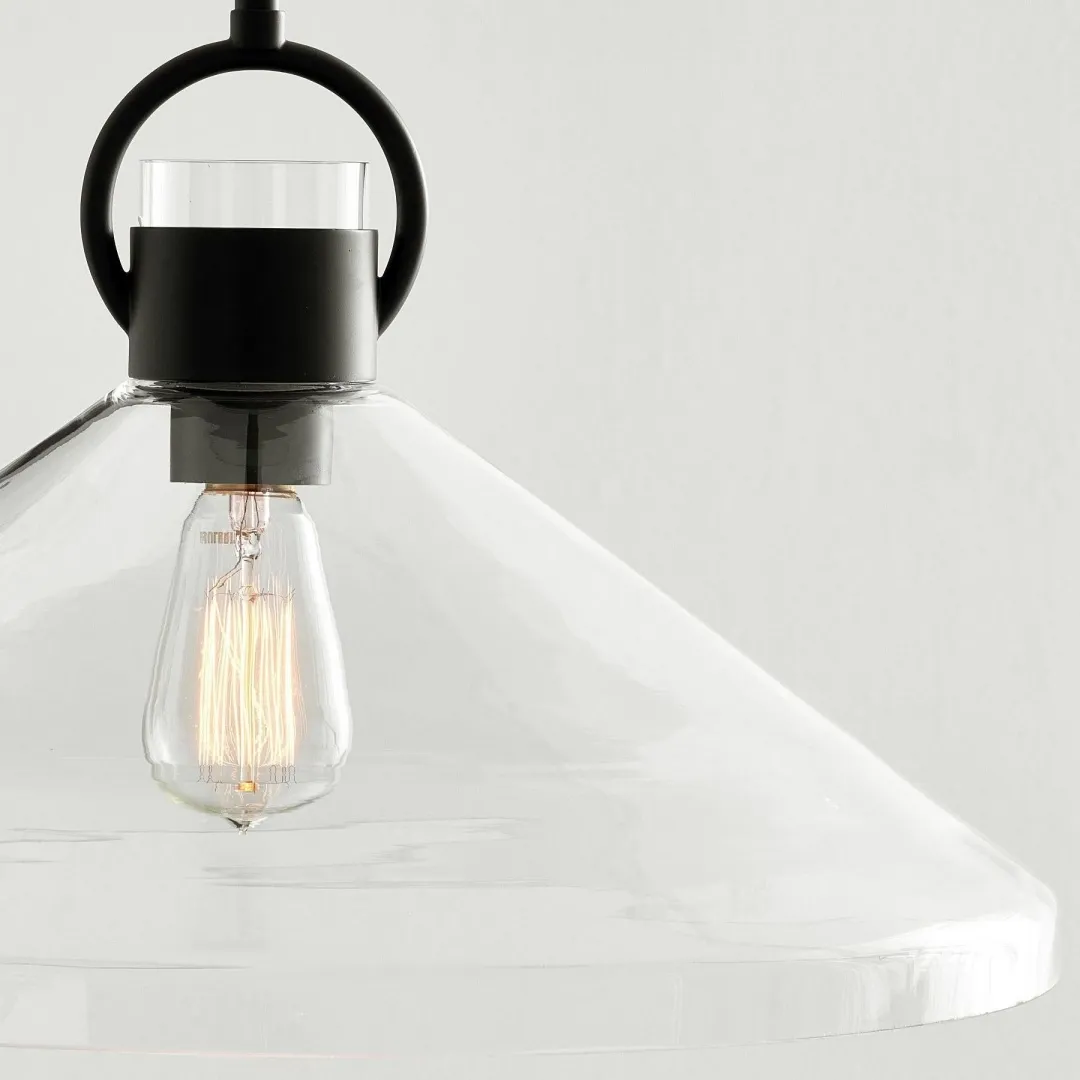 Orvessa Cone Shape Pendant Light – Contemporary Style Fixture for Kitchen or Lounge T1182