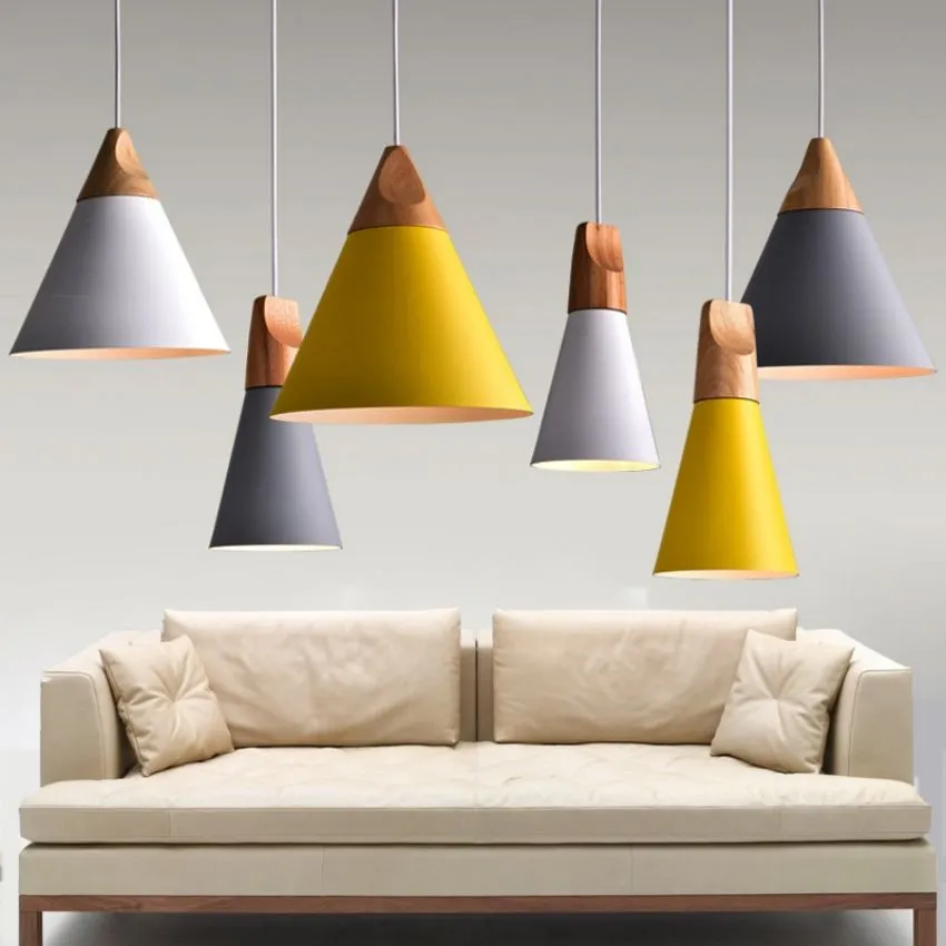 Connell Coned Woody Pendant Lamp
