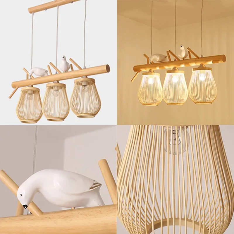 Aisle Rattan Decoration Pendant Light