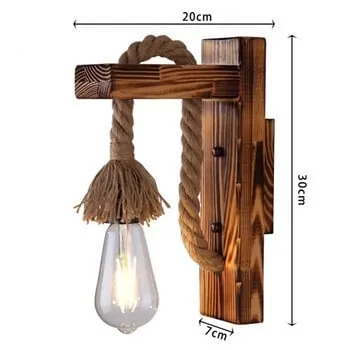 Hemp Rope Wall Lamp