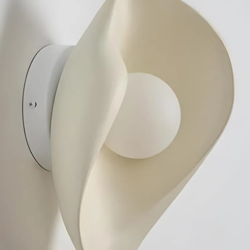 Goviena Modern Cocoon-Shaped Wall Sconce - Minimalist Decorative Wall Lamp for Bedroom and Hallway T2254