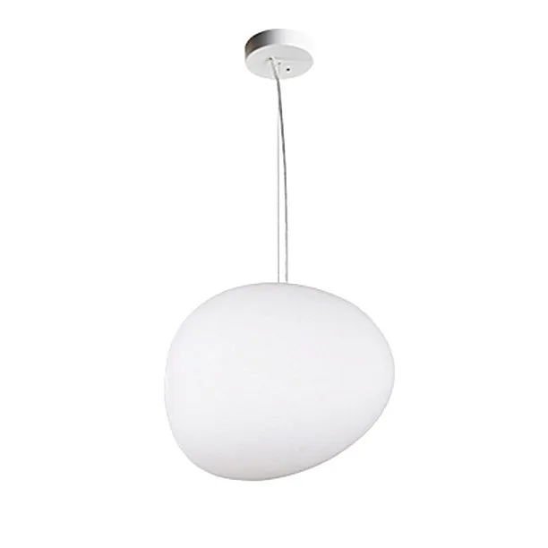 Pebble Orb Deco Milk Glass Pendant Light S161