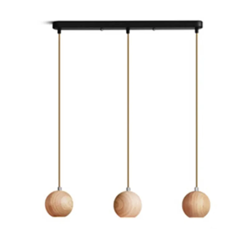 Ball Wooden Pendant Light