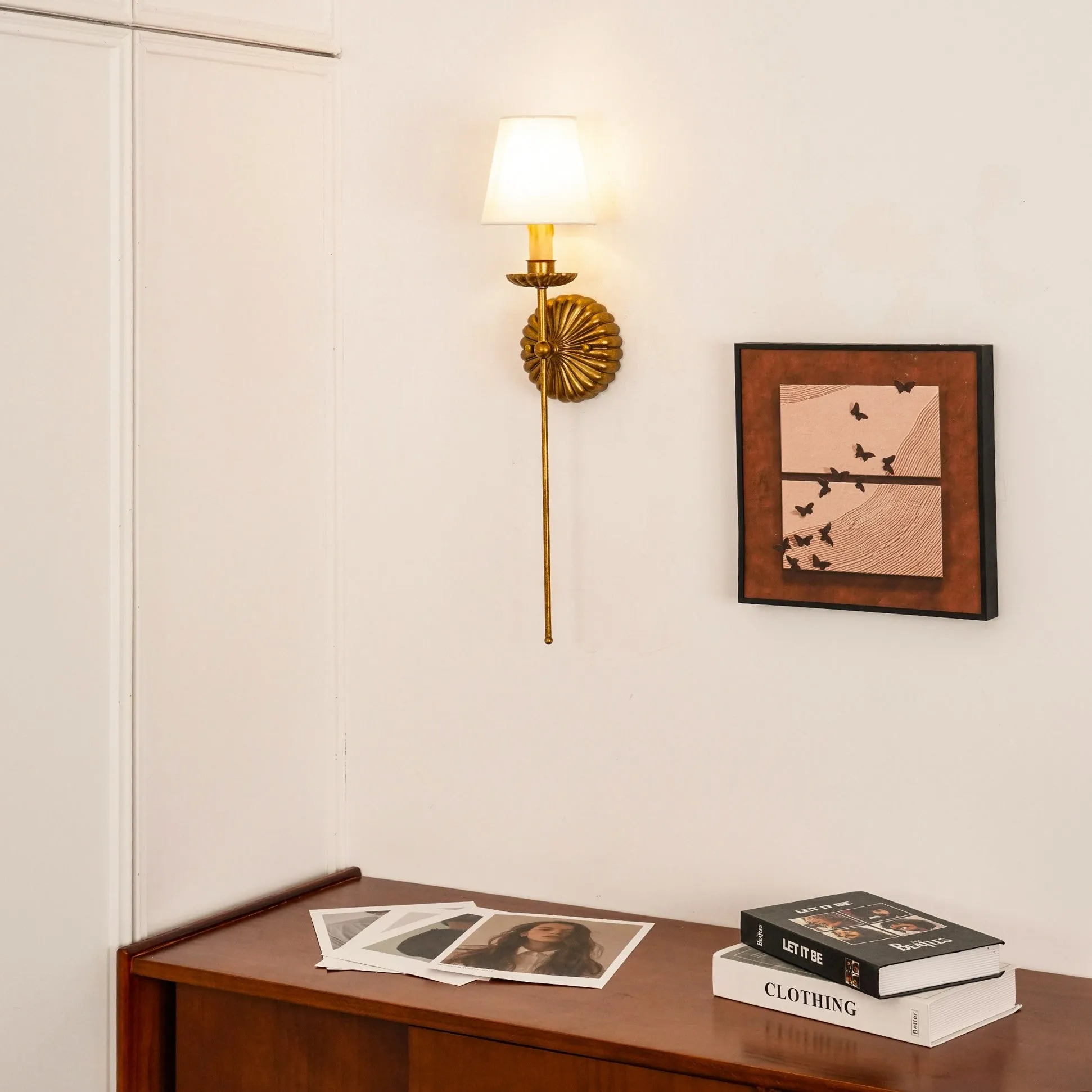 Catina Industrial Metal Grid Wall Lamp – Modern Sconce for Living Room T059