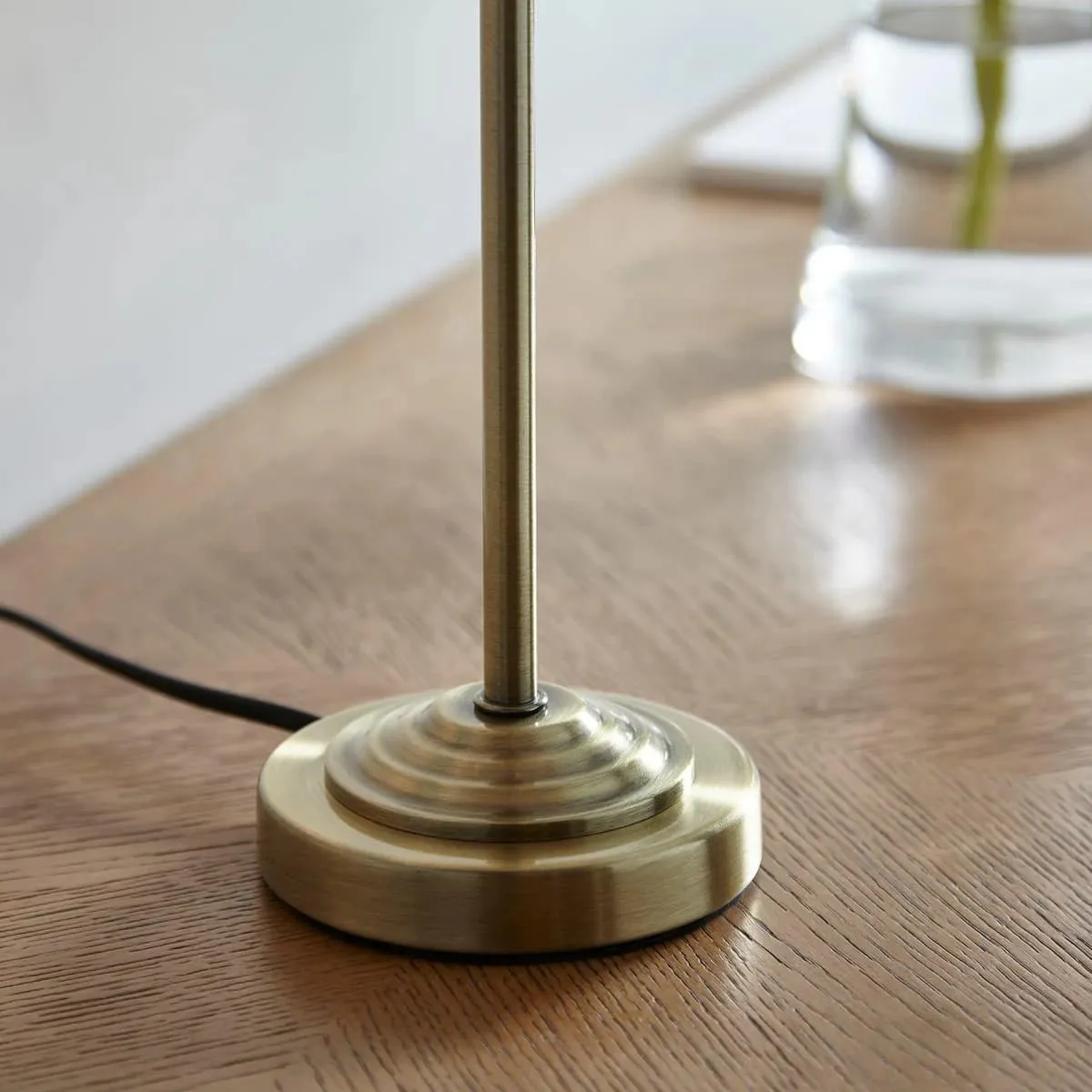 Tela 1‑Light and 3‑Light Table Lamp - Modern Linen & Metal for Bedside or Living Room T847