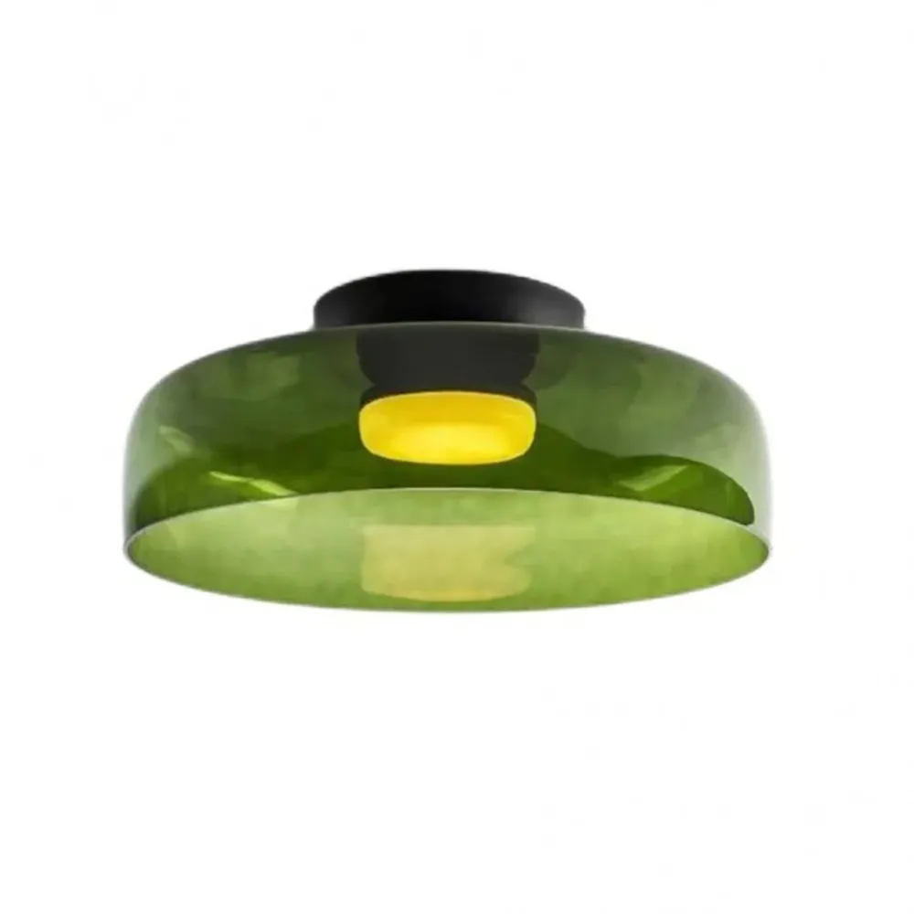 Nordic Morandi Glass Bowl Shaped Ceiling Lamp S183