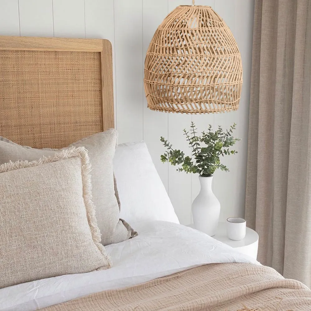 Wicker Basket Rattan Pendant Light S74