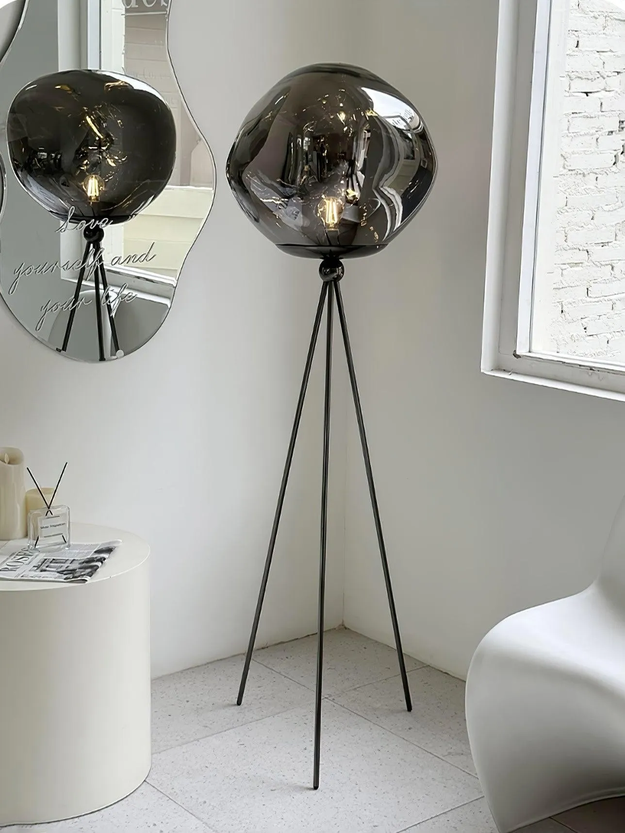 Tripod Irregular Lava Floor Lamp M216
