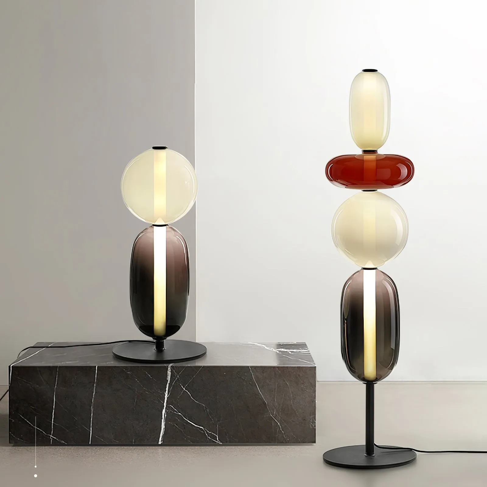 Nordic Minimalist Creative Luxury Gourd Glass Table Lamp M382