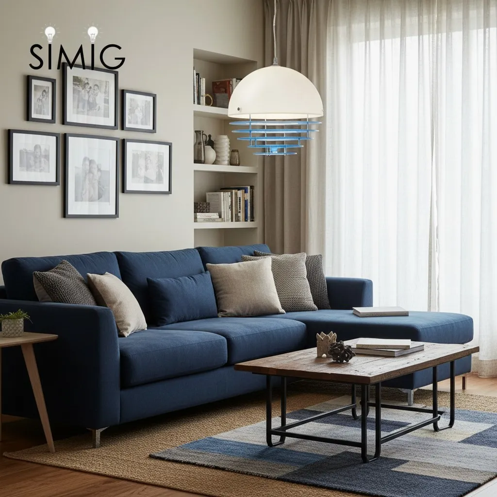 Bauhaus Sunset Pendant Lamp - Warm Ambient Lighting for Living Room S213