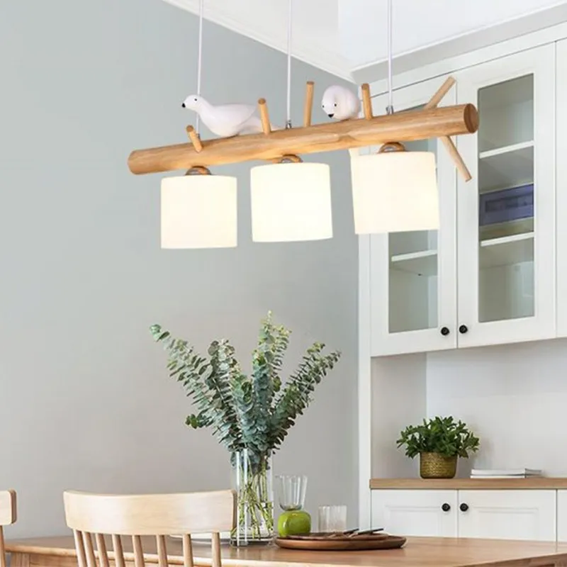 BIRDY Wooden Pendant Light