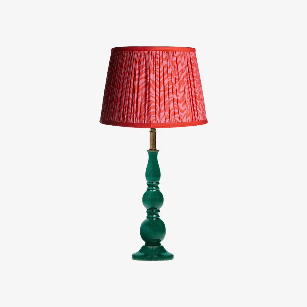 Grainora Table Lamp - Wooden Base with Fabric Shade for Living T568