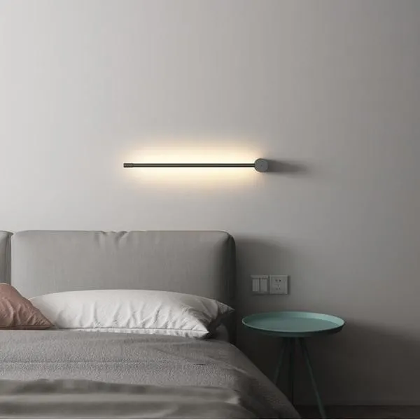 Industrial Modern Black Linear LED Wall Lights S114