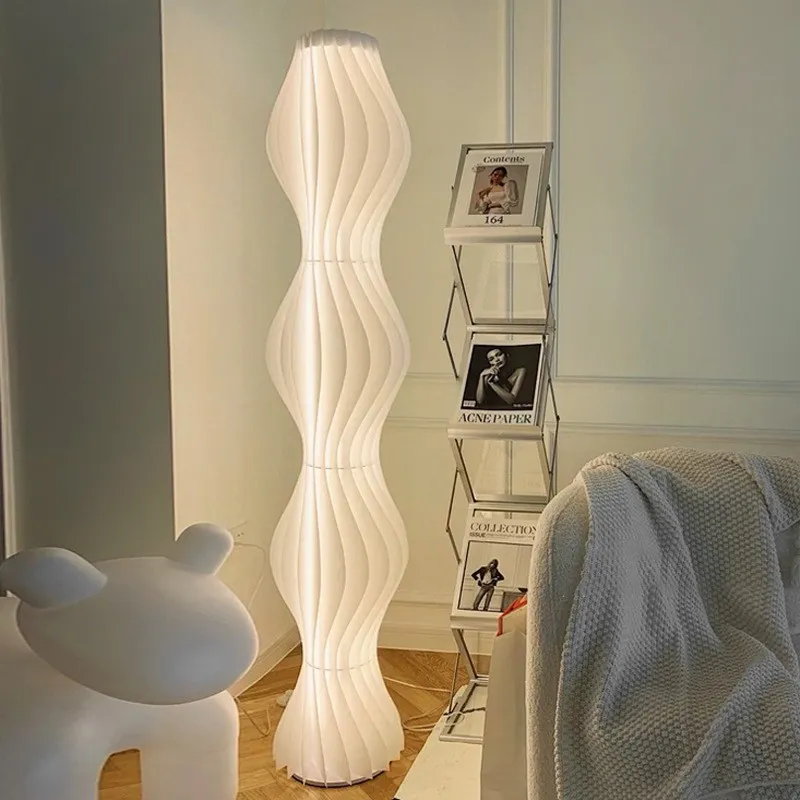 Modern Grass Skirt Vapor Floor Lamp for Living Room