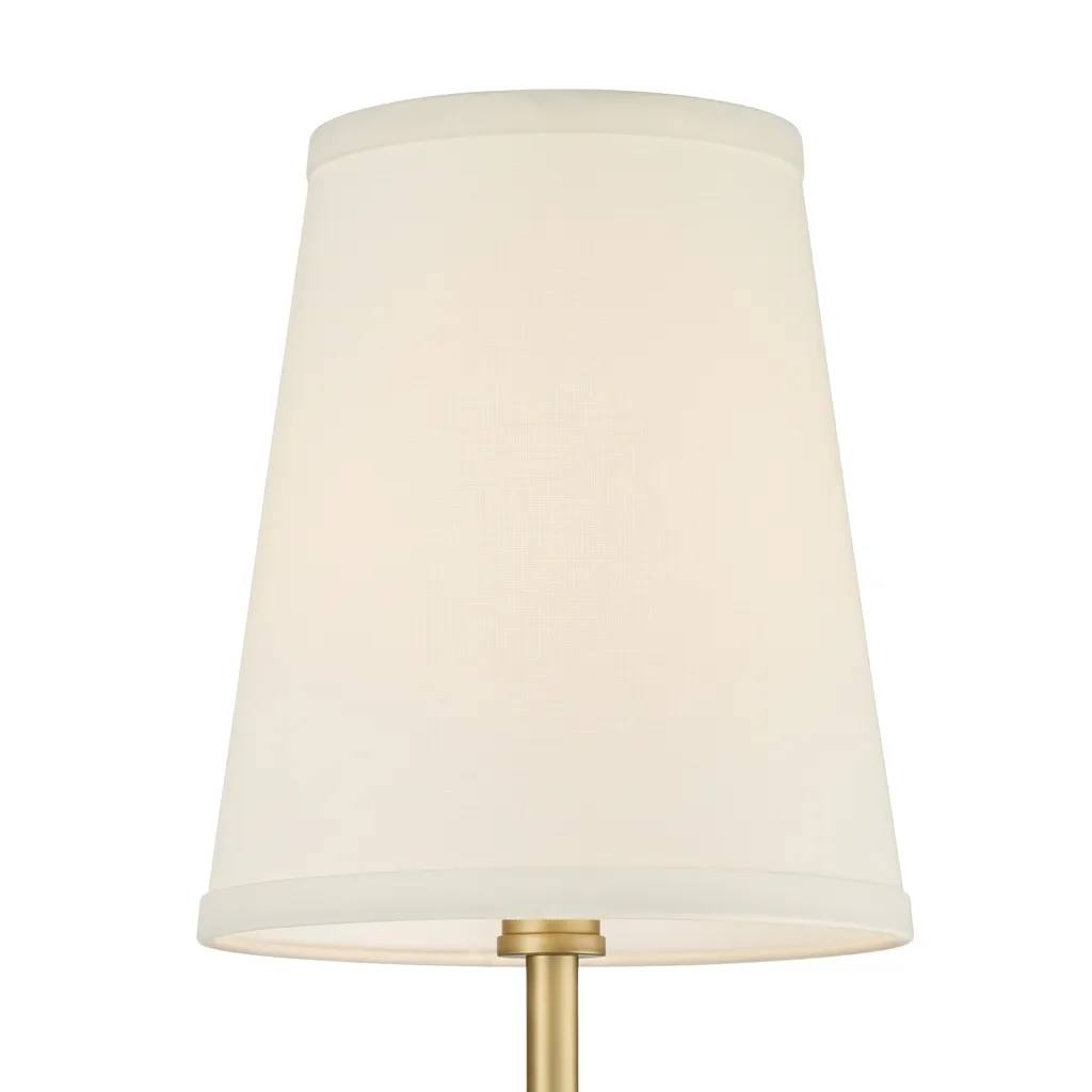 Meshara Minimalist Gold Wall Lamp - Metal and Fabric Material for Living Room T1176