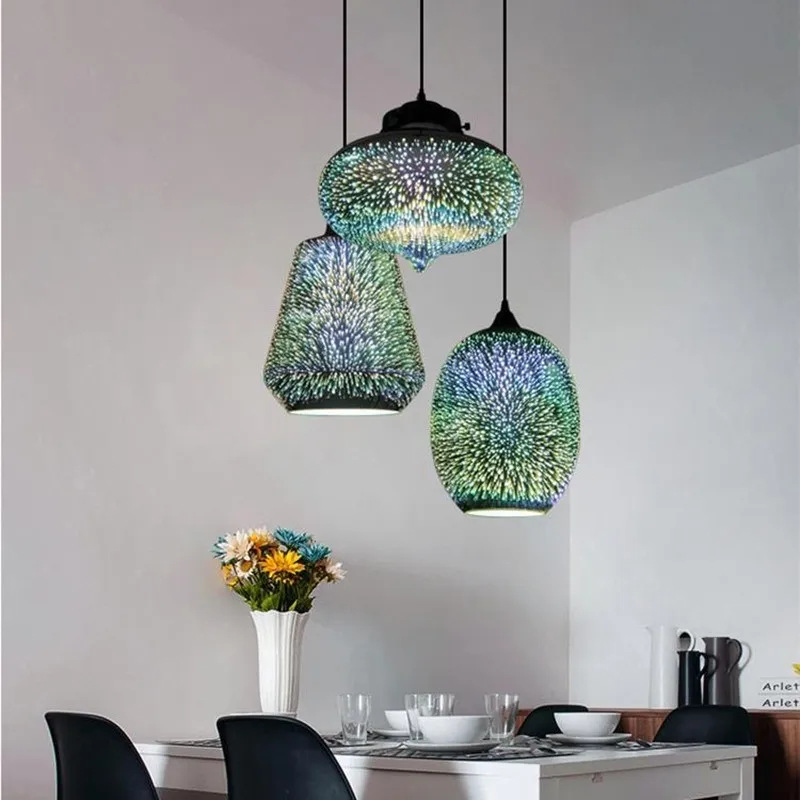 Modern 3D Colorful Nordic Pendant Lamp