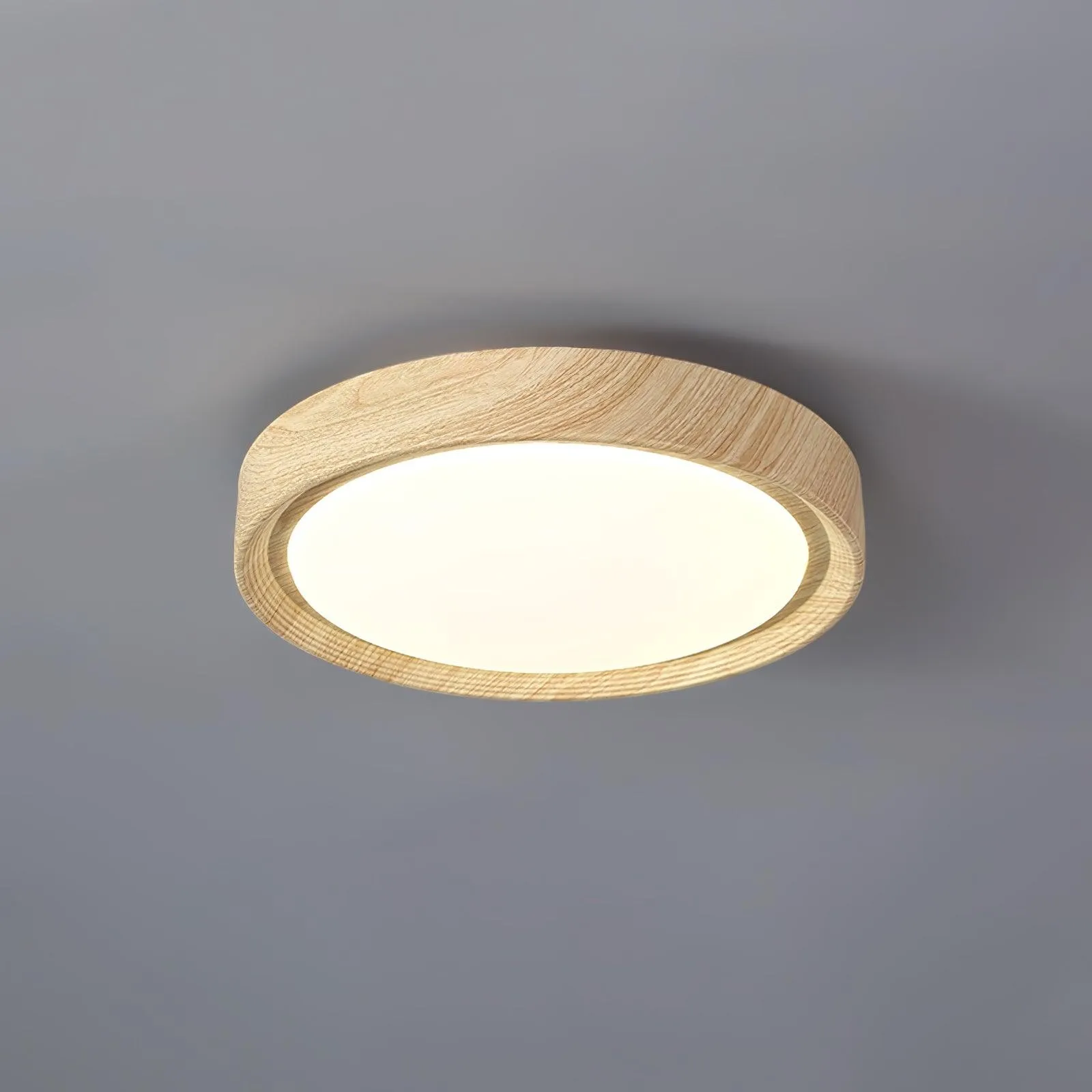 Wood Grain Round Ceiling Lamp M196