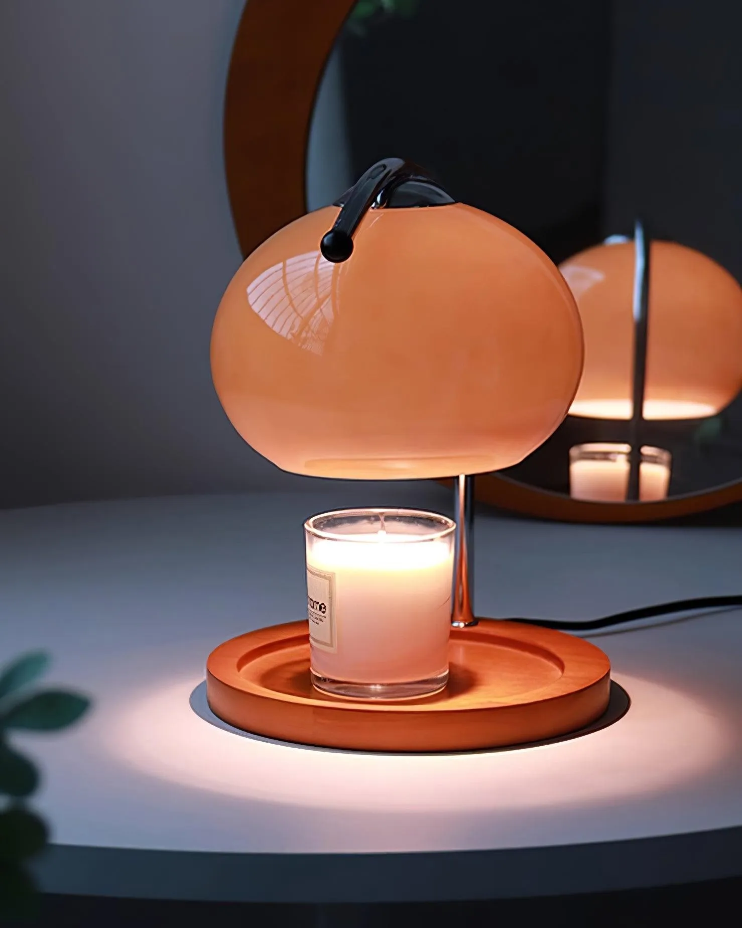 Modern Bauhaus Glass Candle Warmer Table Lamp M43