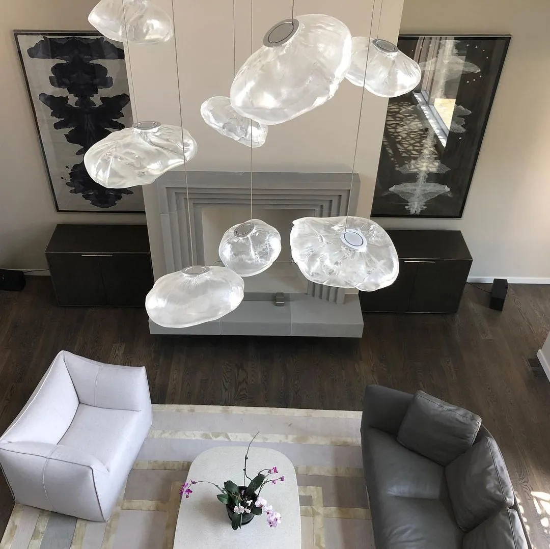Multi-Head Irregular Glass Bubble Chandelier M79