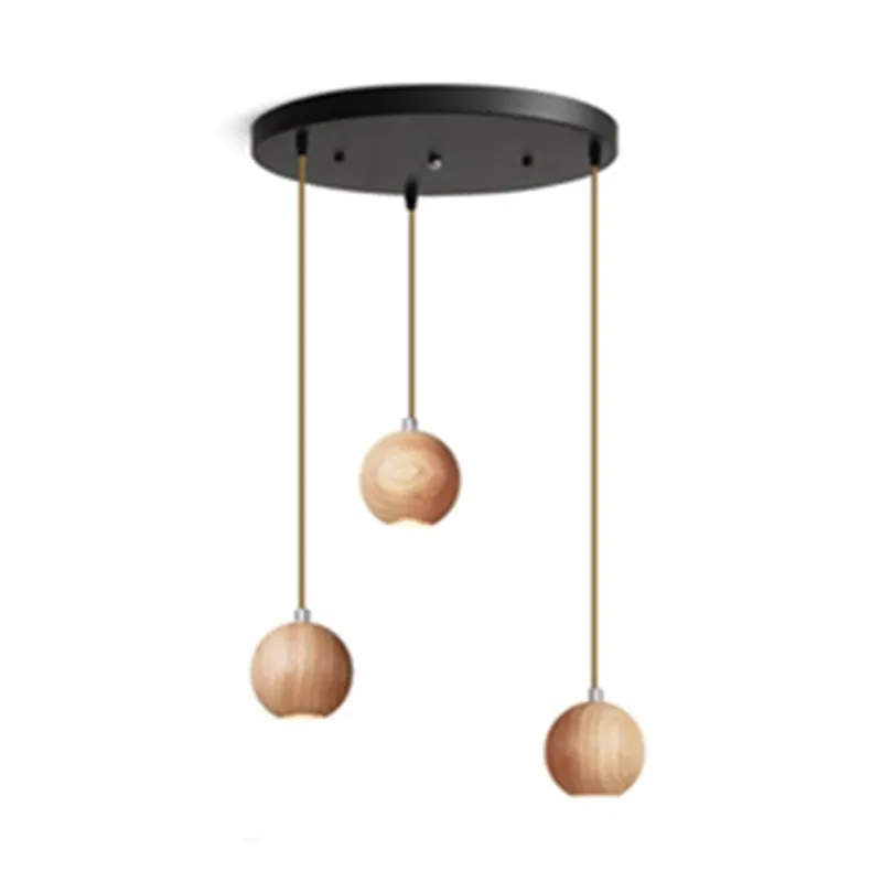 Ball Wooden Pendant Light