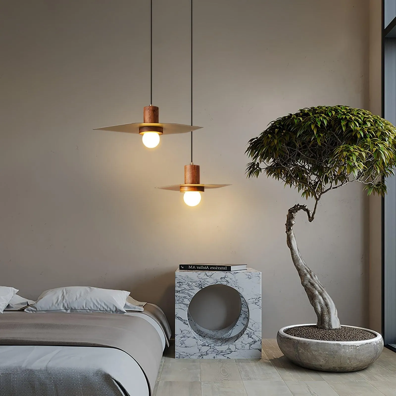 Walnut Copper Jupiter Pendant Lamp G20