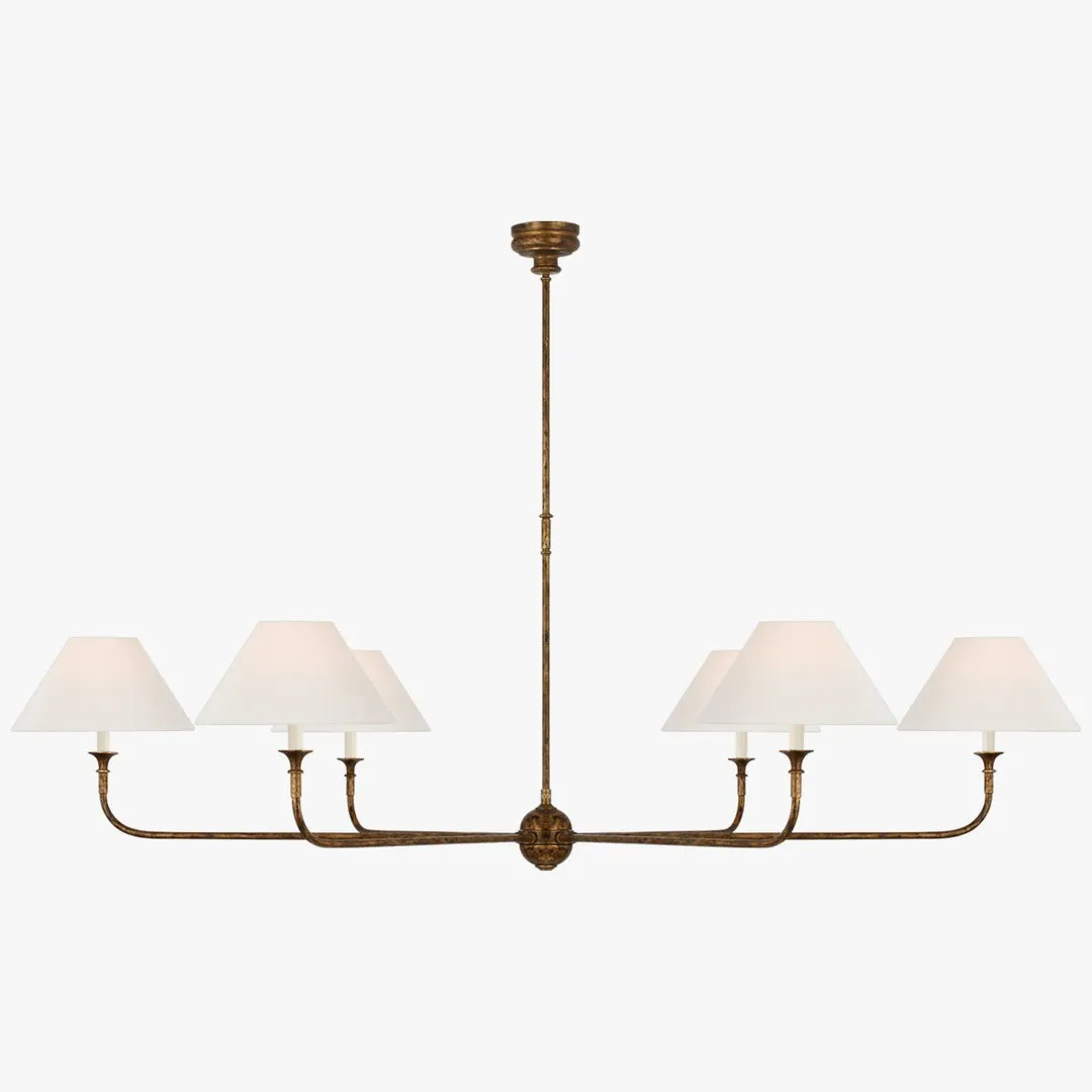 Piaf Geometric Metal Chandelier – Industrial Style for Dining Room T198