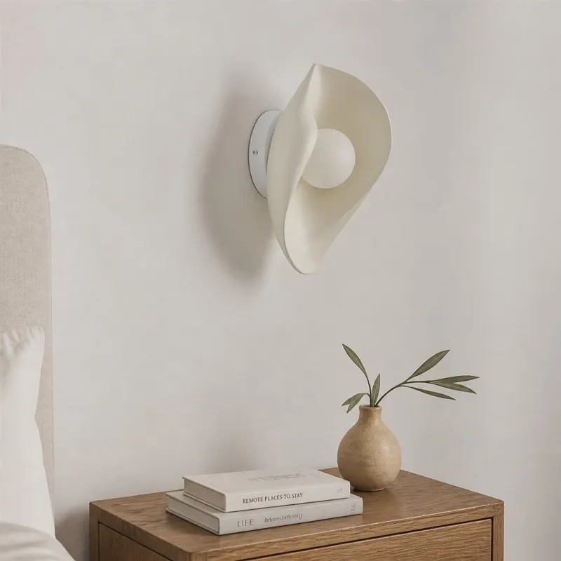 Goviena Modern Cocoon-Shaped Wall Sconce - Minimalist Decorative Wall Lamp for Bedroom and Hallway T2254