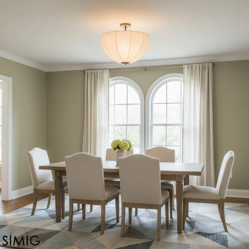 Lumarys Pendant Light - Botanical Inspired Linen Shade for Living Room T658