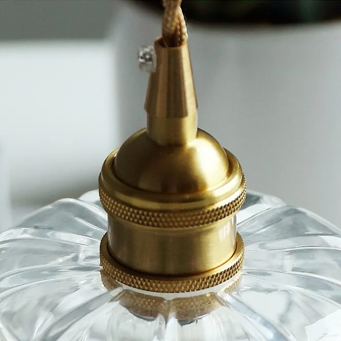 Tiffany Lotus Glass Pendant Light for Living Room S08