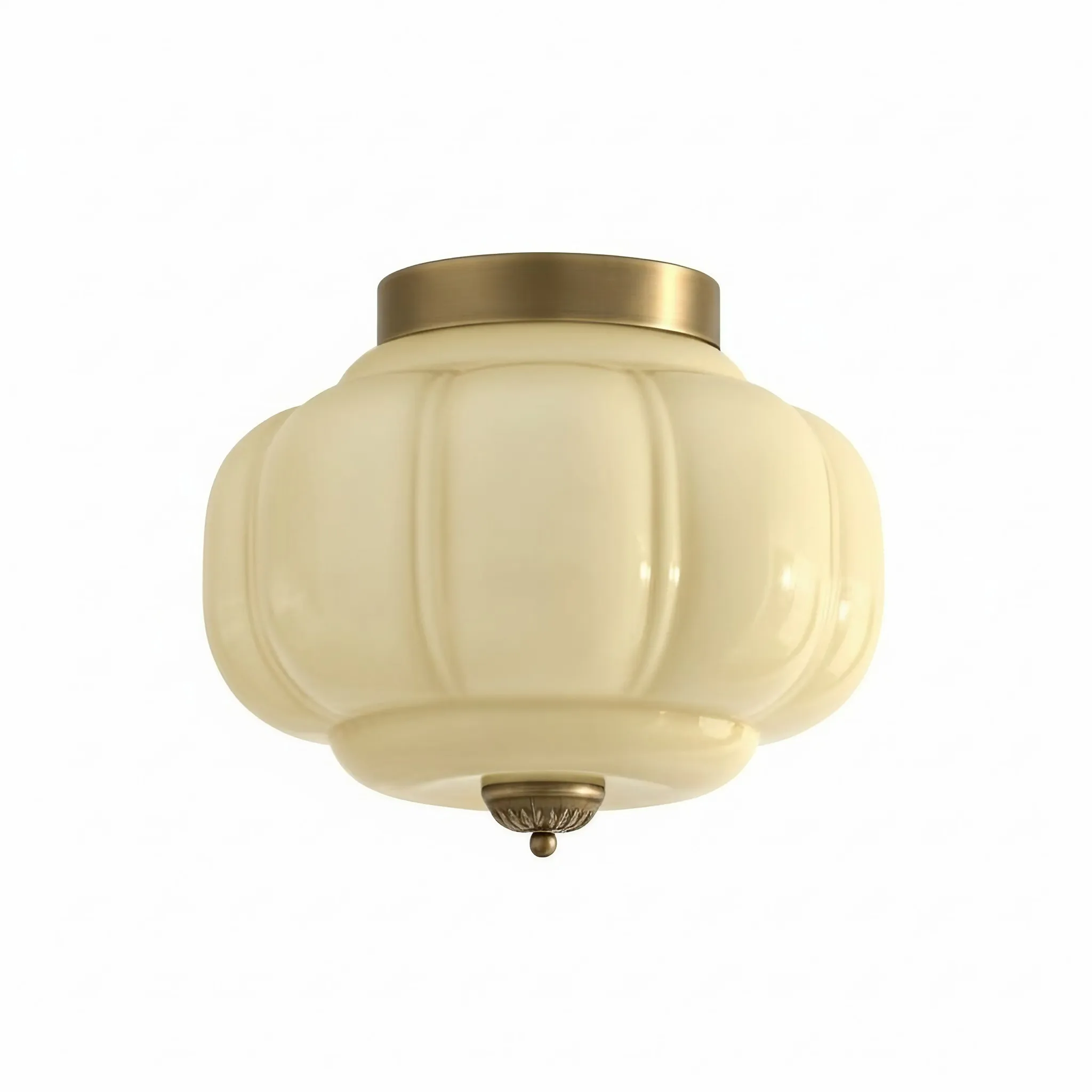Eloise Ceiling Light - Elegant Retro Brass Ceiling Light for Living Room G55